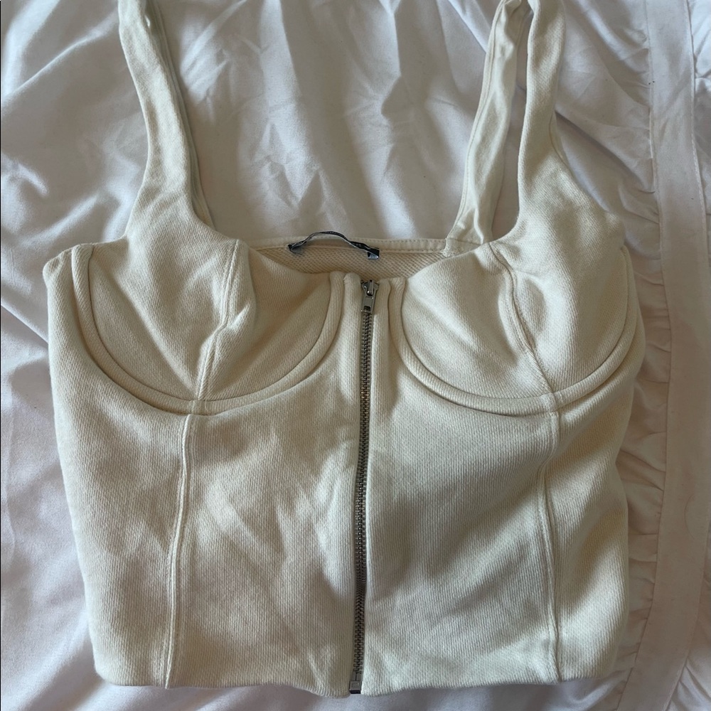 Zara cream corset top